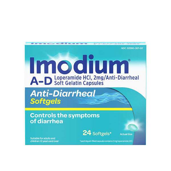 Imodium A-D Anti-Diarrheal, Softgels 24ct