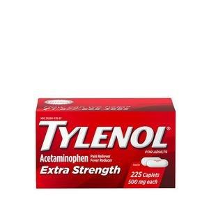 Tylenol Extra Strength Caplets, 225 ct
