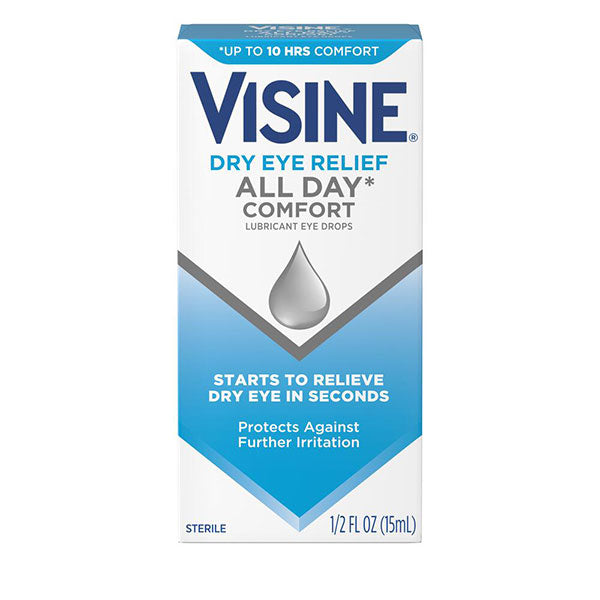Visine All Day Comfort Dry Eye Relief Lubricant Drops, 0.5 fl oz