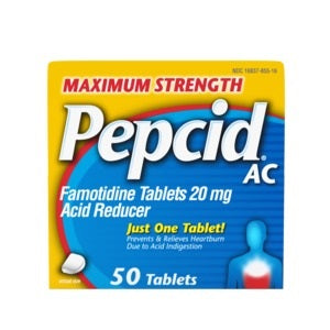 Maximum Strength PEPCID AC Tablet, 50 Count