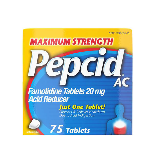 Pepcid AC Acid Reducer Maximum Strength Tablets, 75 ct