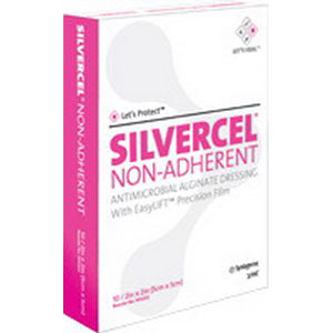 Silvercel Non-Adherent Antimicrobial Alginate Dressing 1" x 12" Rope