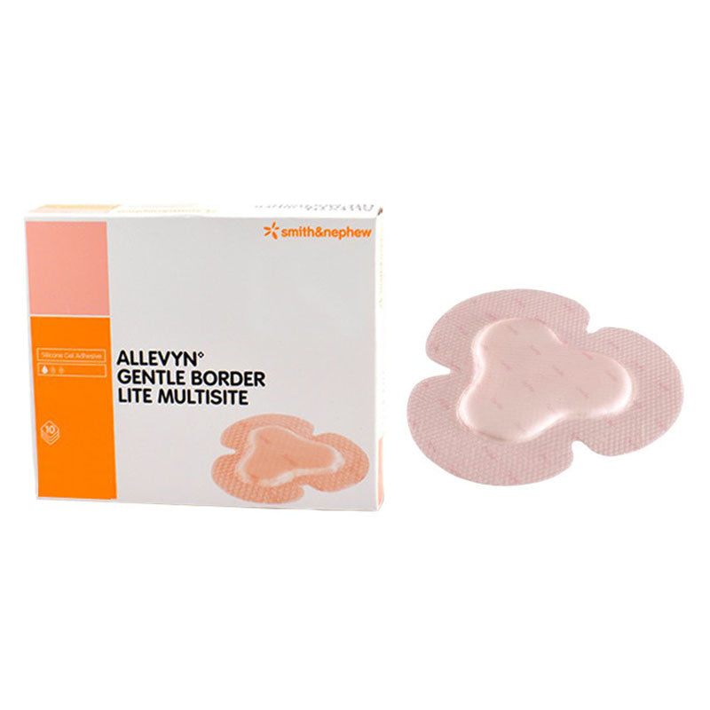 ALLEVYN Gentle Gel Adhesive Hydrocellular Foam Dressing with Border, Multisite 6-3/4" x 7-5/8"