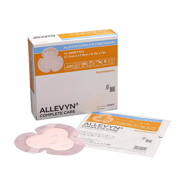 ALLEVYN Complete Care Foam Dressing, Multisite, 6.7" x 7"