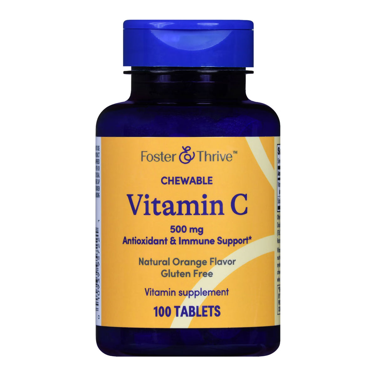 Foster & Thrive™ Chewable Vitamin C 500 mg Tablets Natural Orange, BT/1