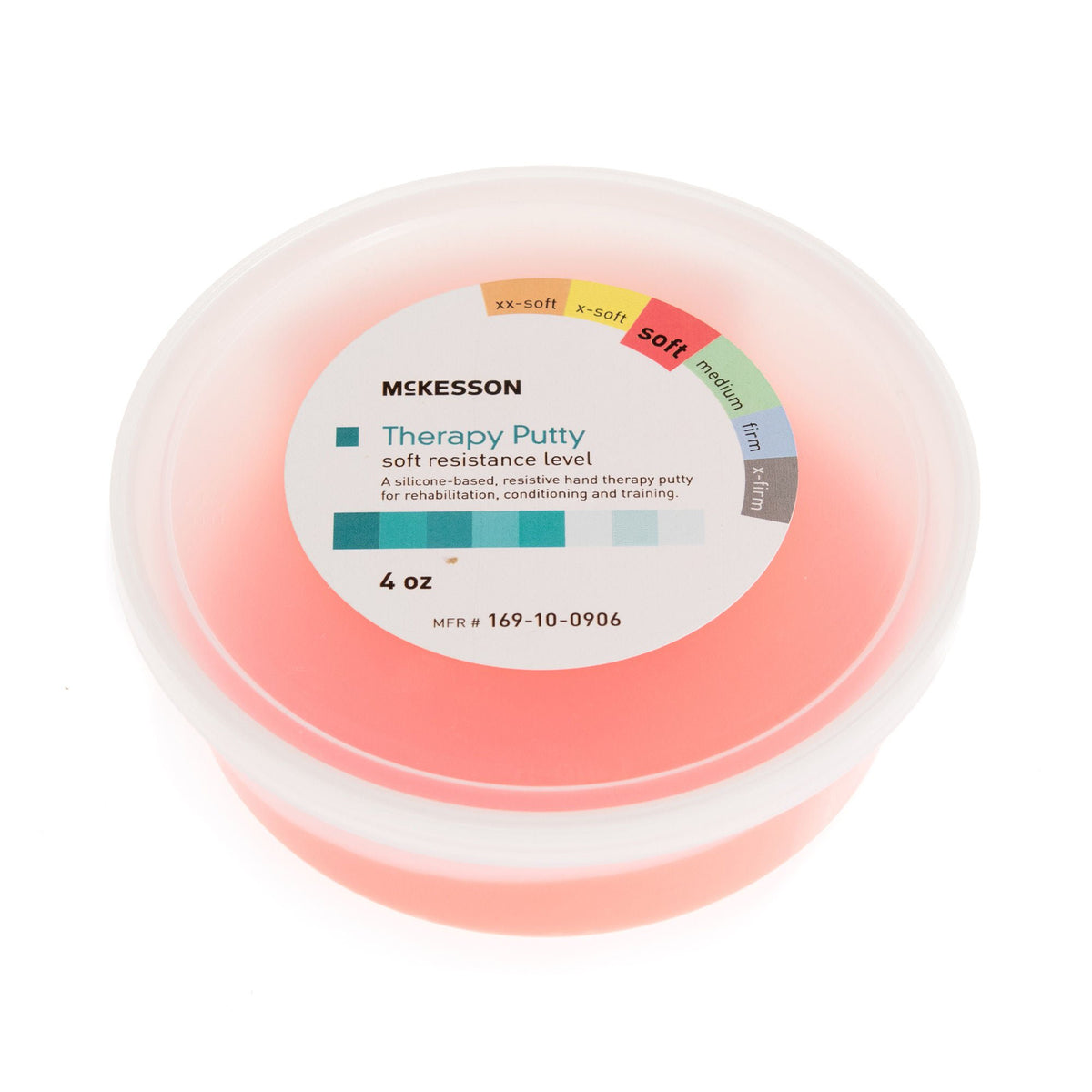 McKesson Therapy Putty, Red, Soft, 4-ounce Container, EA/1