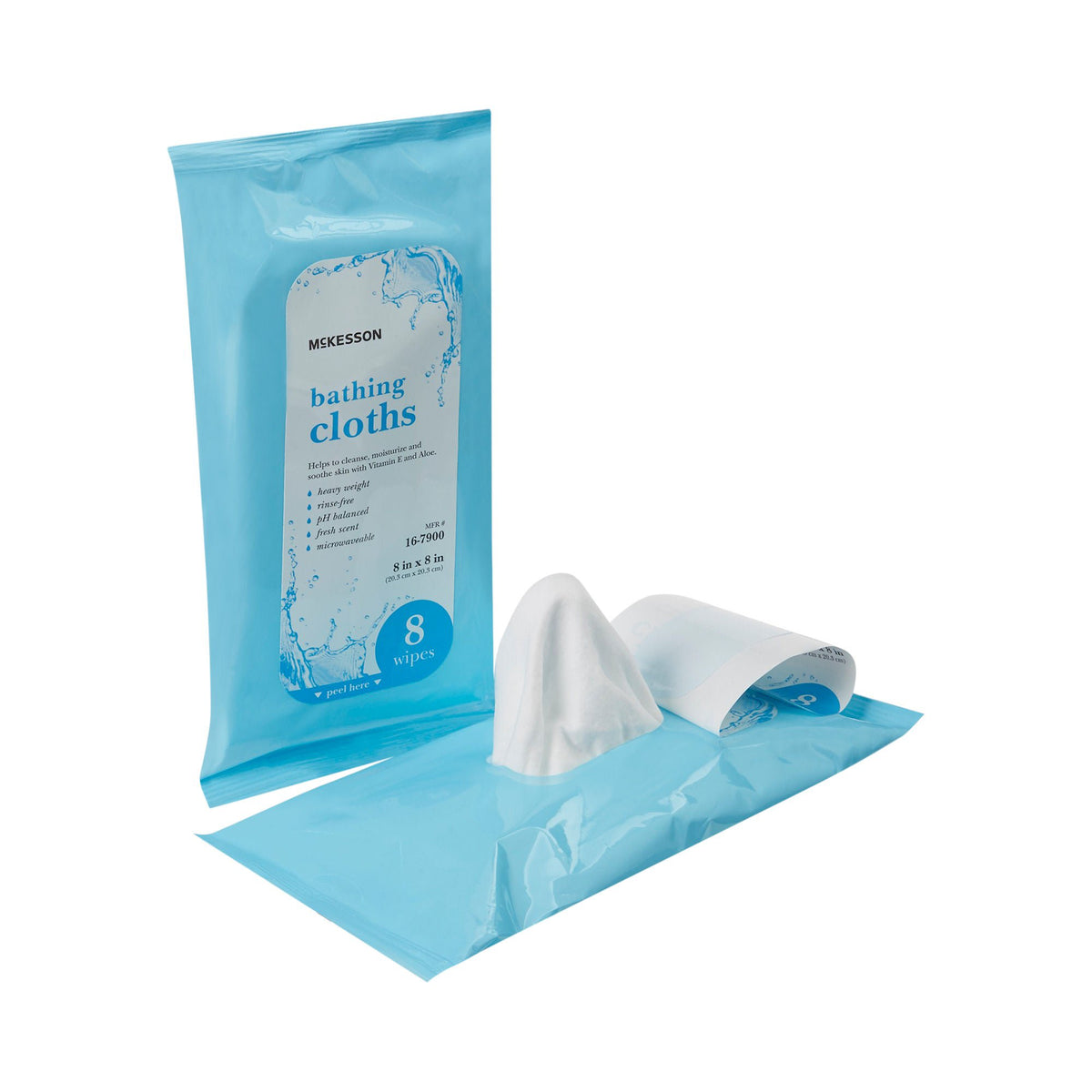 McKesson Scented Rinse-Free Bath Wipe, Soft Pack, CS/352
