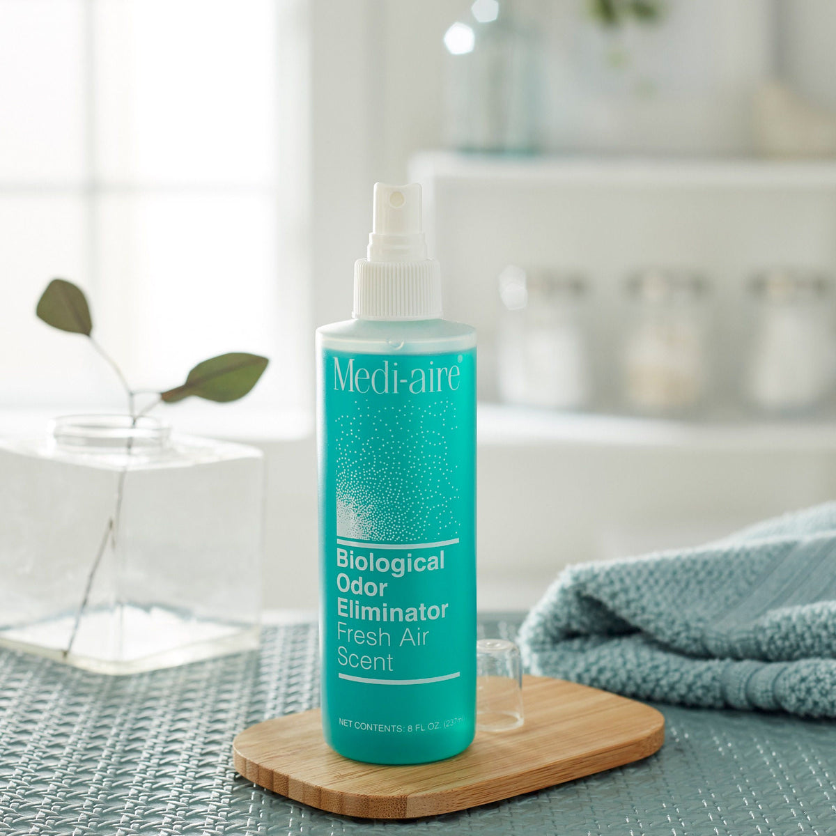 Medi-aire® Biological Odor Eliminator Deodorizer, Fresh Air Scent, 8-oz. Spray