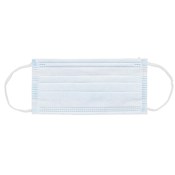 Level 1 Procedure Mask with Polyester Inner Layer and Earloop, Blue, BX/50