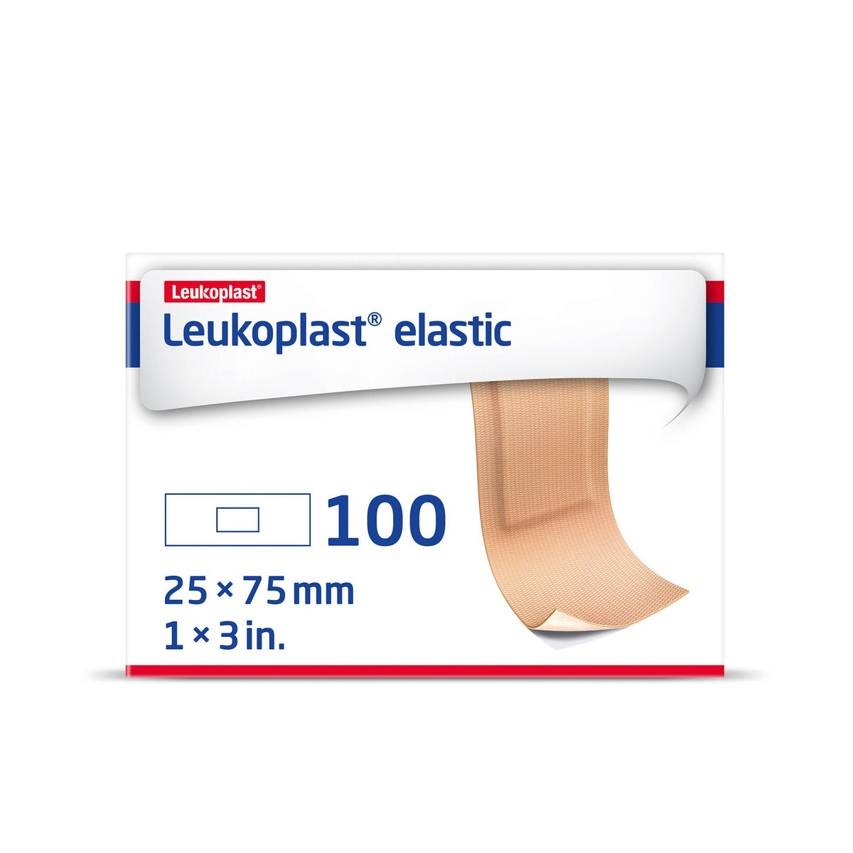 Leukoplast® Elastic Adhesive Strip, 1 x 3 Inch, BX/100