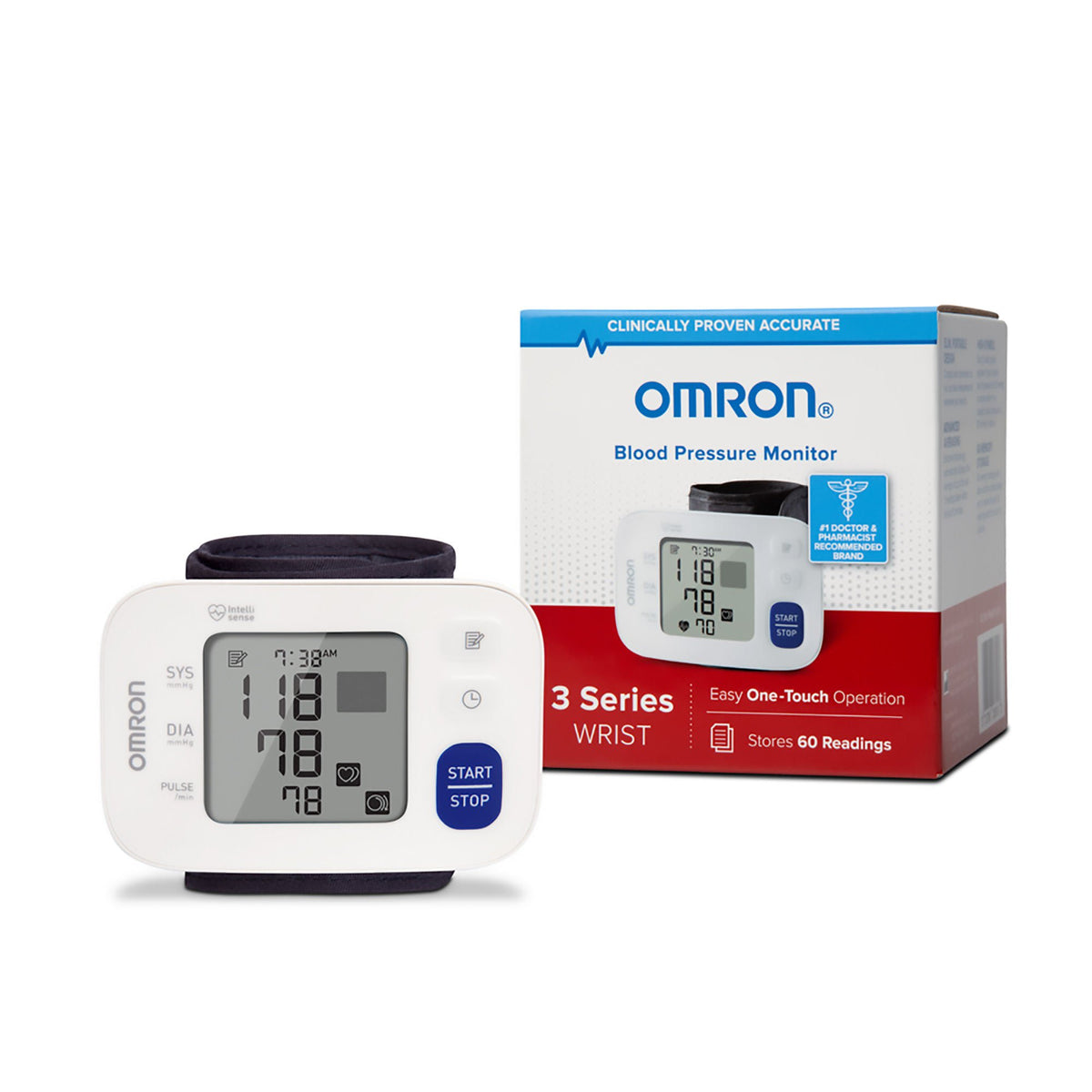 MONITOR, BP WRIST SERIES 3 OMRON HOME ADLT 5.3-8.5" (10/CS), EA/1