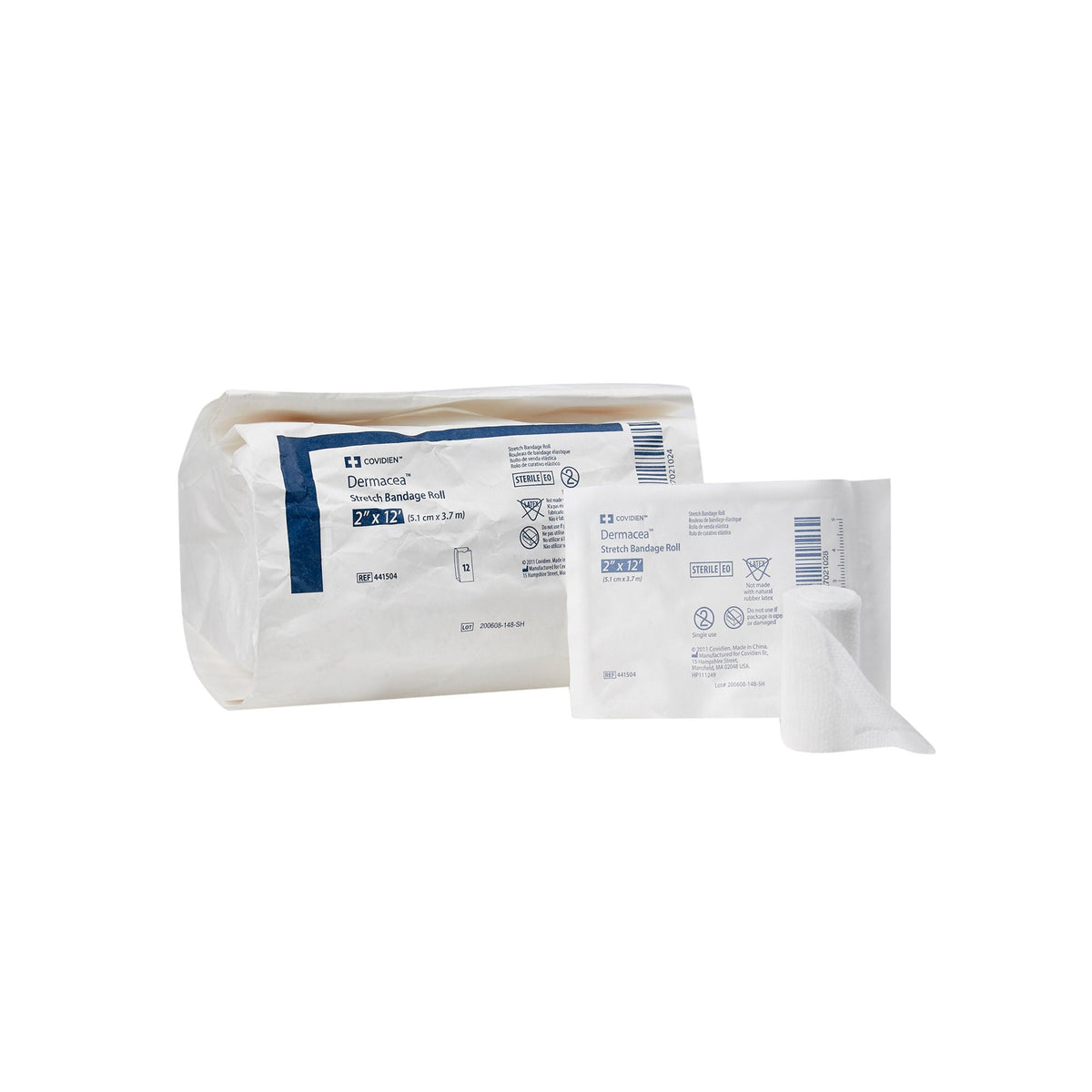Dermacea™ Sterile Conforming Bandage, 2 Inch x 4 Yard, One-Ply, PK/12