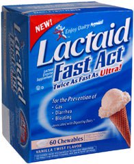 Lactaid® Fast Act Chewables Vanilla Twist Flavor, BT/1