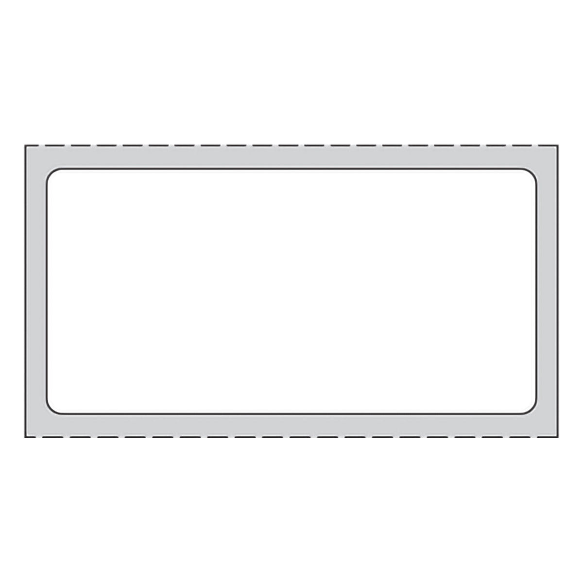 PDC® White Blank Thermal Label, 1 x 2 Inch, RL/1300