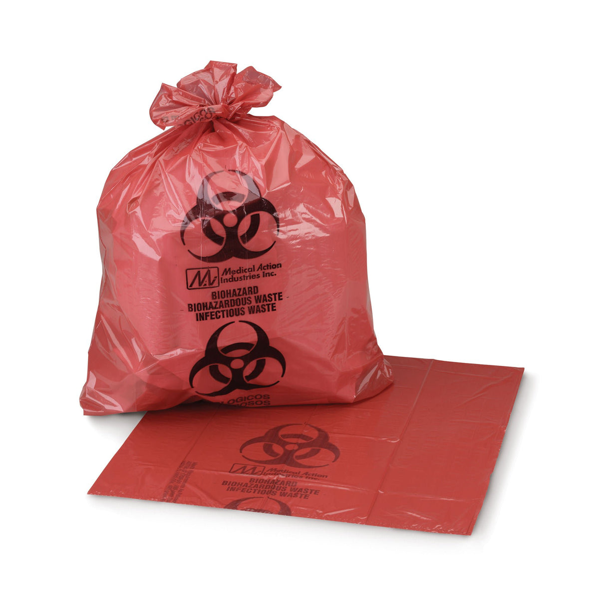 McKesson Biohazard Waste Bag, 20 – 25 gallon Capacity, 28 x 31 Inch, CS/250