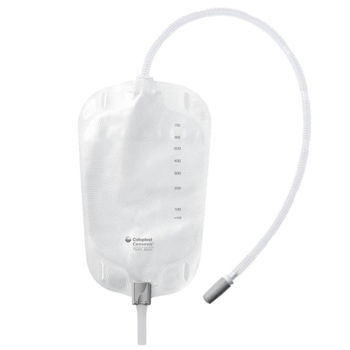 Conveen® Urinary Leg Bag, Anti-Reflux and Clamp Valve, 500mL, Vinyl/Flocked, EA/1