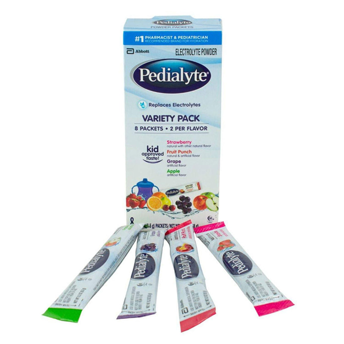 Pedialyte® Electrolyte Powder, Assorted Flavors, CS/64