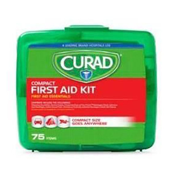 Curad Compact Portable First Aid Kit, 75 pc
