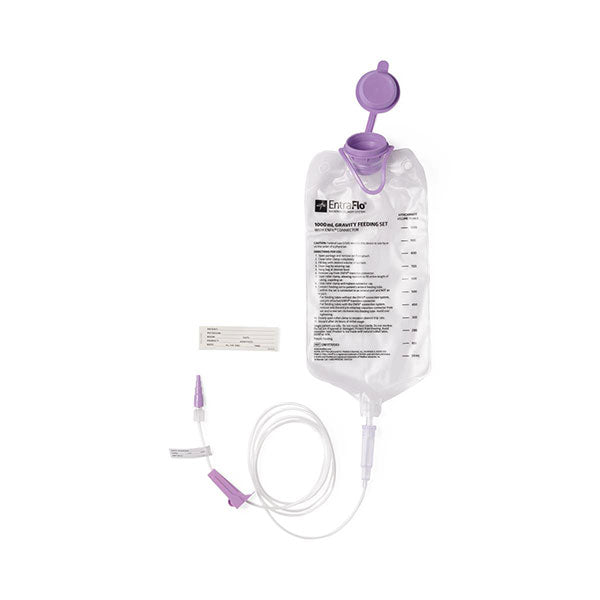 Gravity Feeding Set with ENFit Connector 1,000 mL Bag