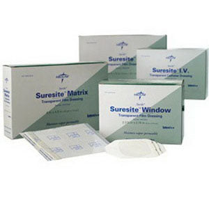 Suresite Transparent Window Film Dressing 2-3/8" x 2-3/4" Square
