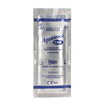 Aquasonic 100 Ultrasound Gel, 20g, Sterile, EA/1