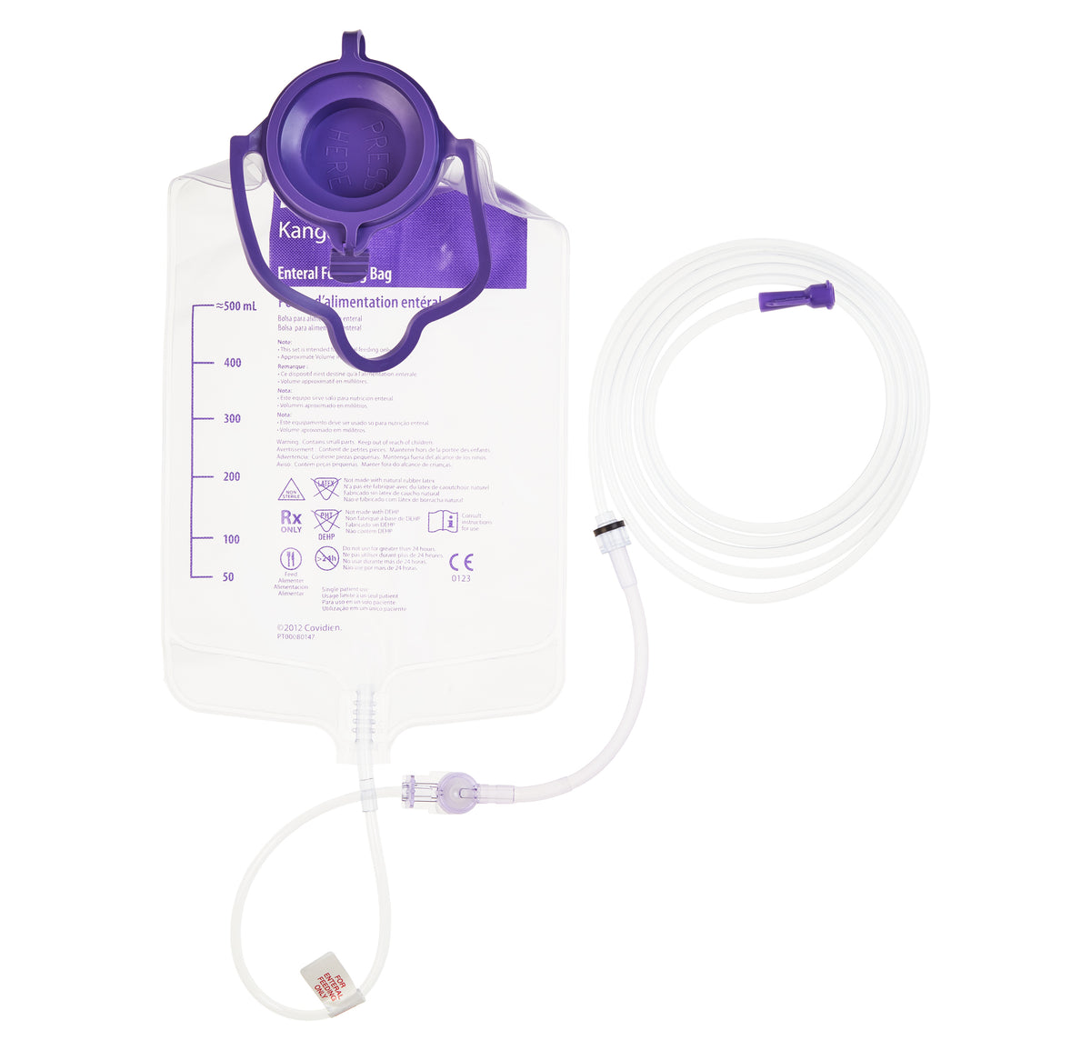 Kangaroo Joey Feeding Pump Set with ENFit Connector, 500 mL., EA/1