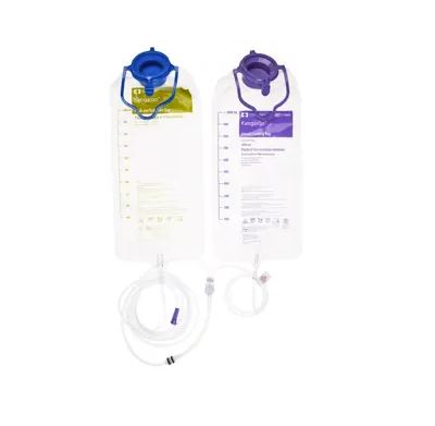 Kangaroo ePump Enteral Feeding Pump Set with Flush Bag, 1,000 mL