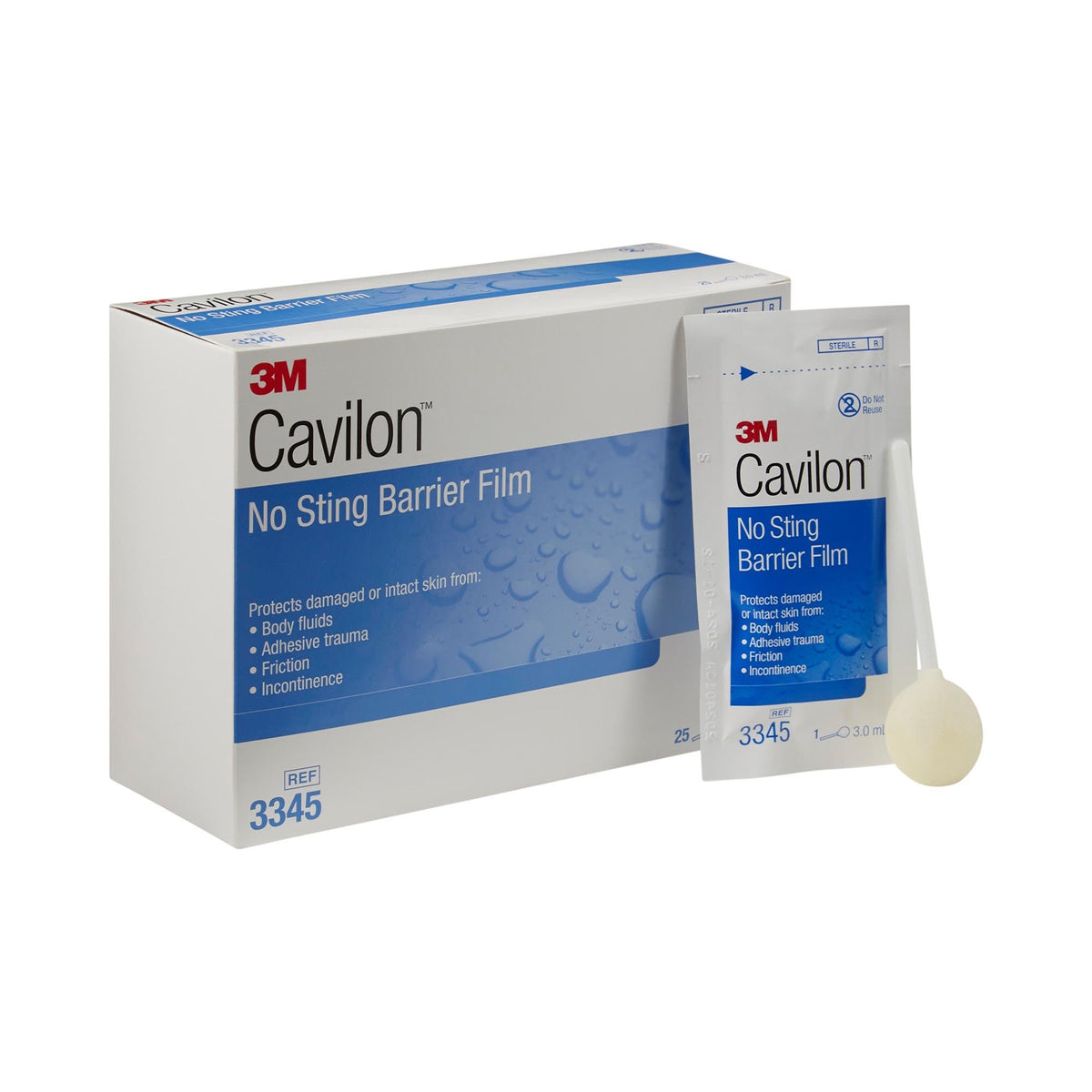 3M™ Cavilon™ No Sting Skin Barrier Applicator, 3-mL Individual Packets, CS/100