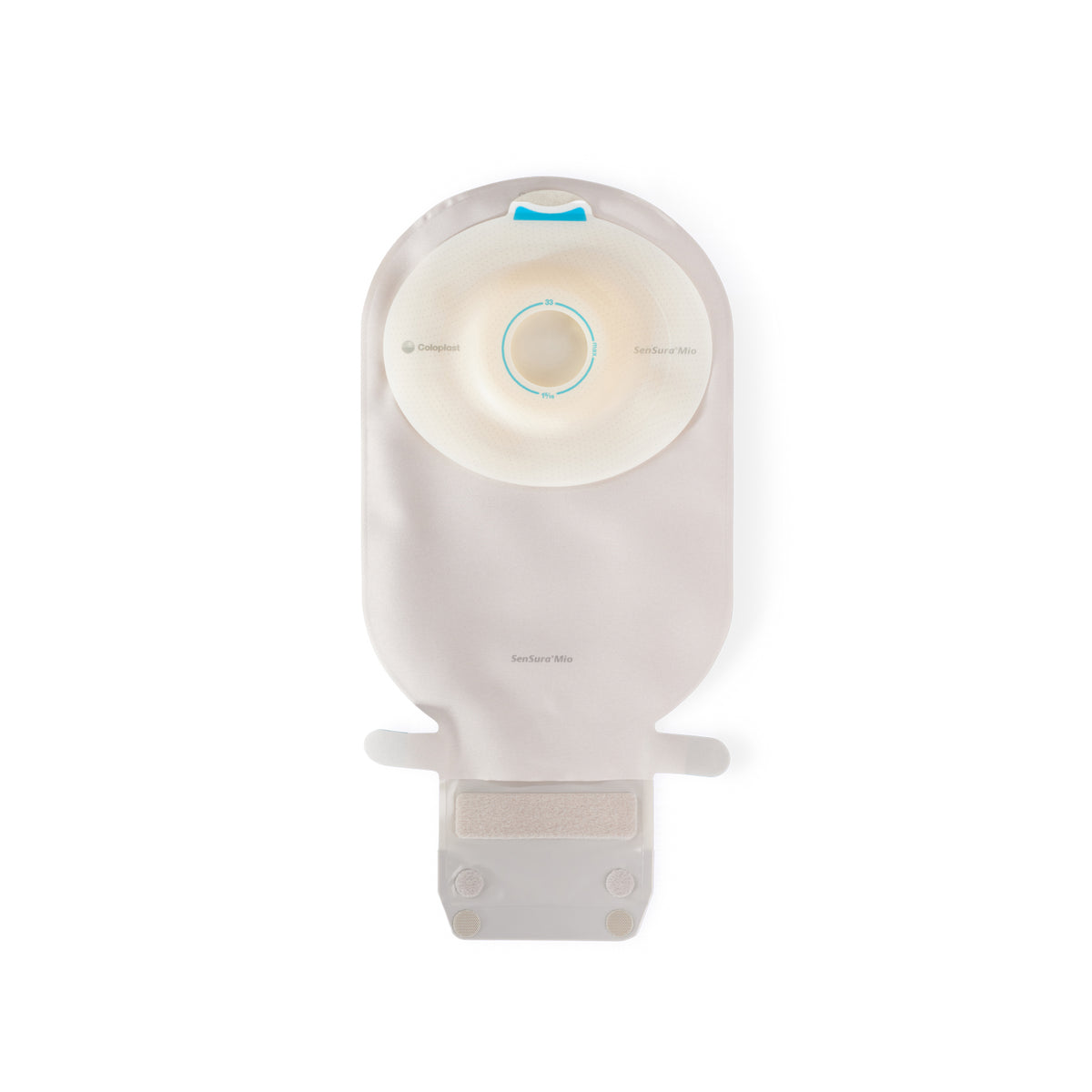 SenSura Mio 1-Piece EasiClose WIDE Outlet, Convex Light, Maxi, Transparent, Pre-cut