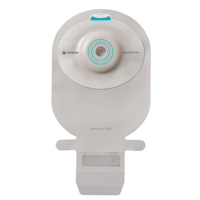 SenSura Mio 1-Piece EasiClose WIDE Outlet, Deep Convex, Maxi, Opaque with Inspection Window, Pre-cut