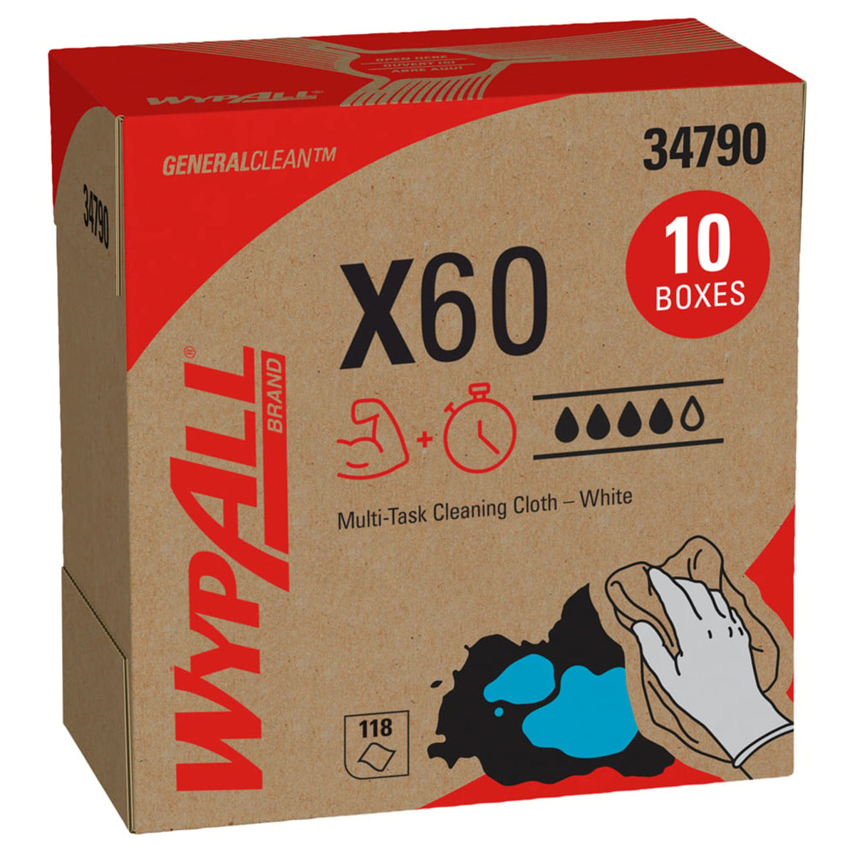 WIPERS, TERI MULTI-TASK X60 9.1"X16.8" (118/BX 10BX/CS), CS/1180