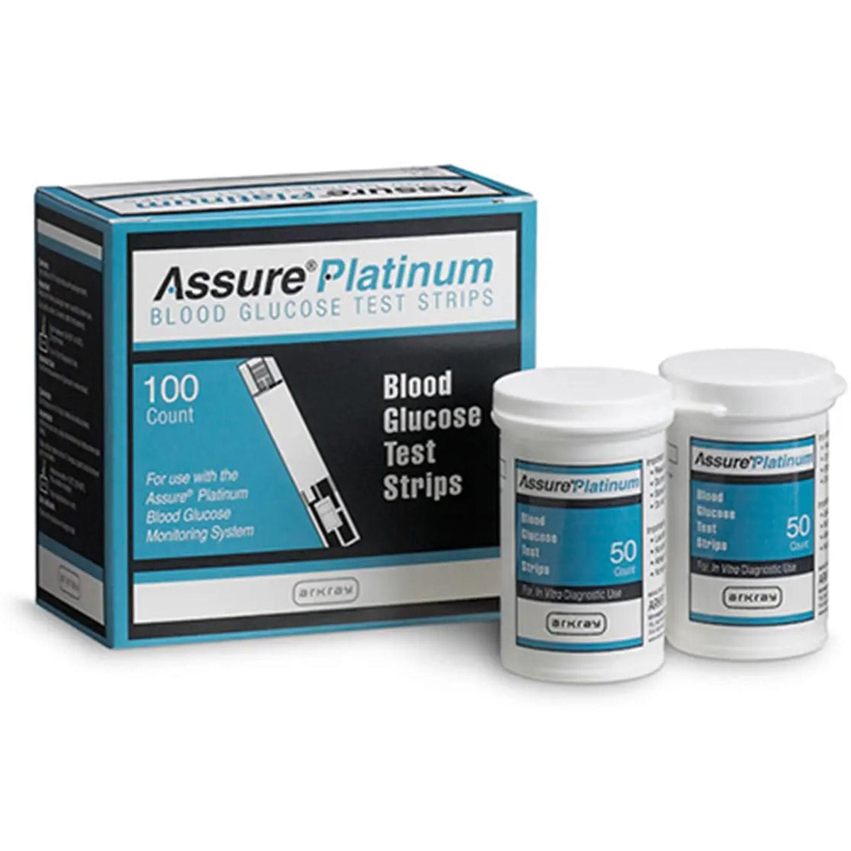 Assure® Platinum Blood Glucose Test Strips, BX/100