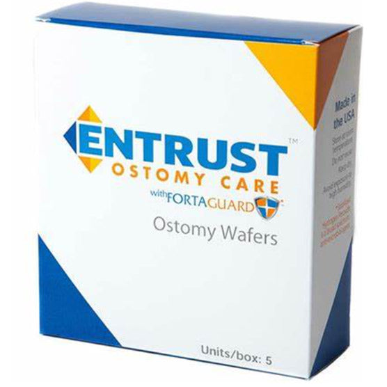 Entrust 4-1/4" x 4-1/4" Wafer, Standard Wear, Tape Collar, Beige, 1-3/4" Cut-to-Fit