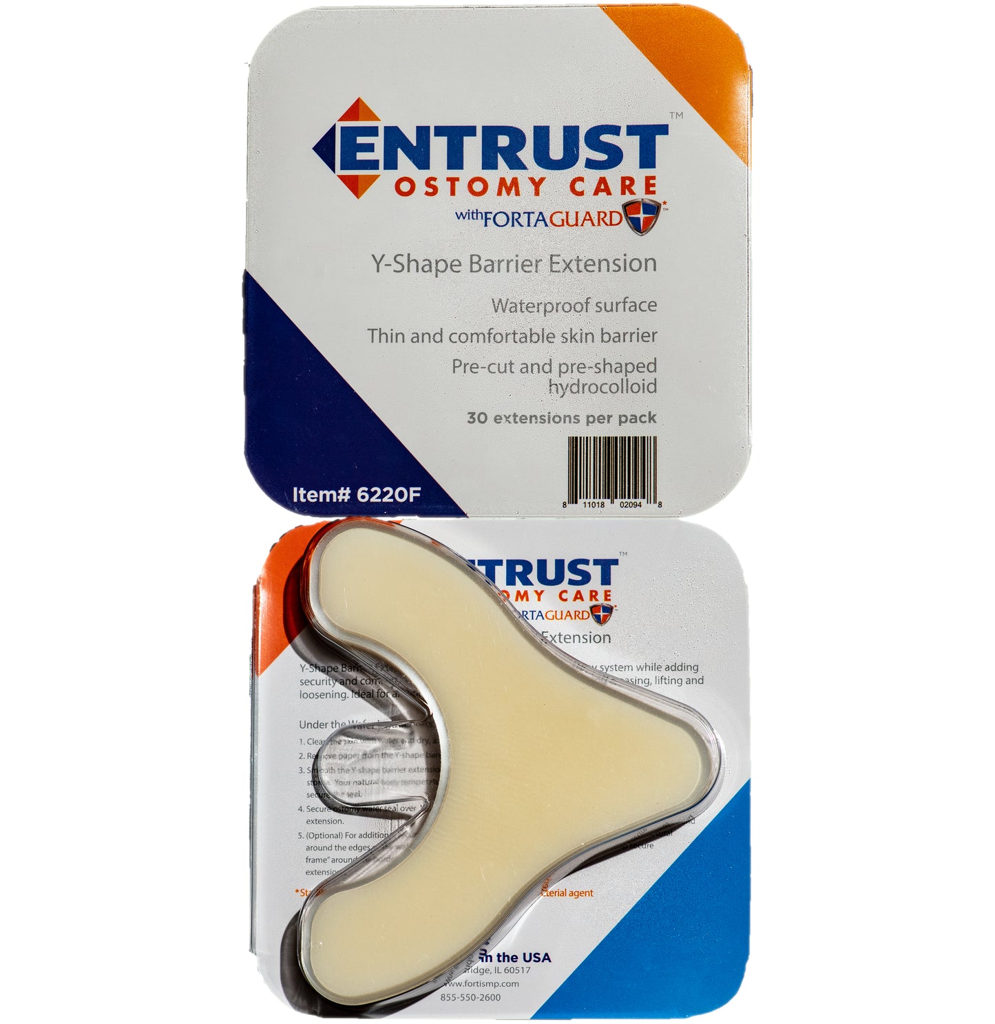 Entrust "Y" Shape Pre-Cut Barrier Extensions With Fortaguard, Latex-Free
