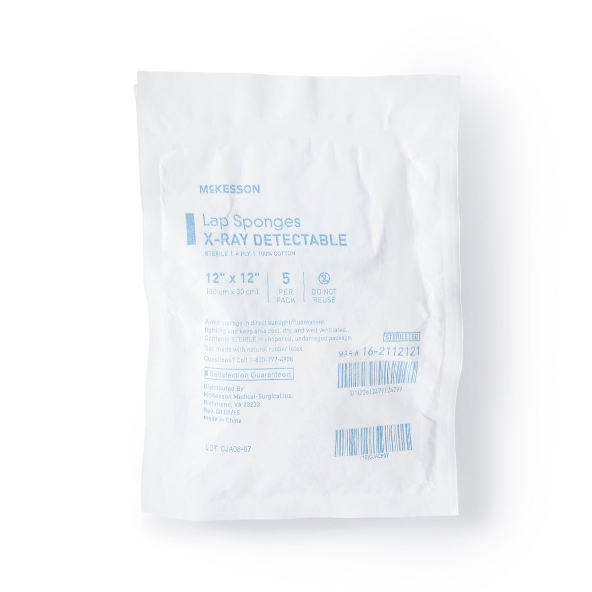 McKesson Laparotomy Sponge, 12 x 12 Inch, CS/40