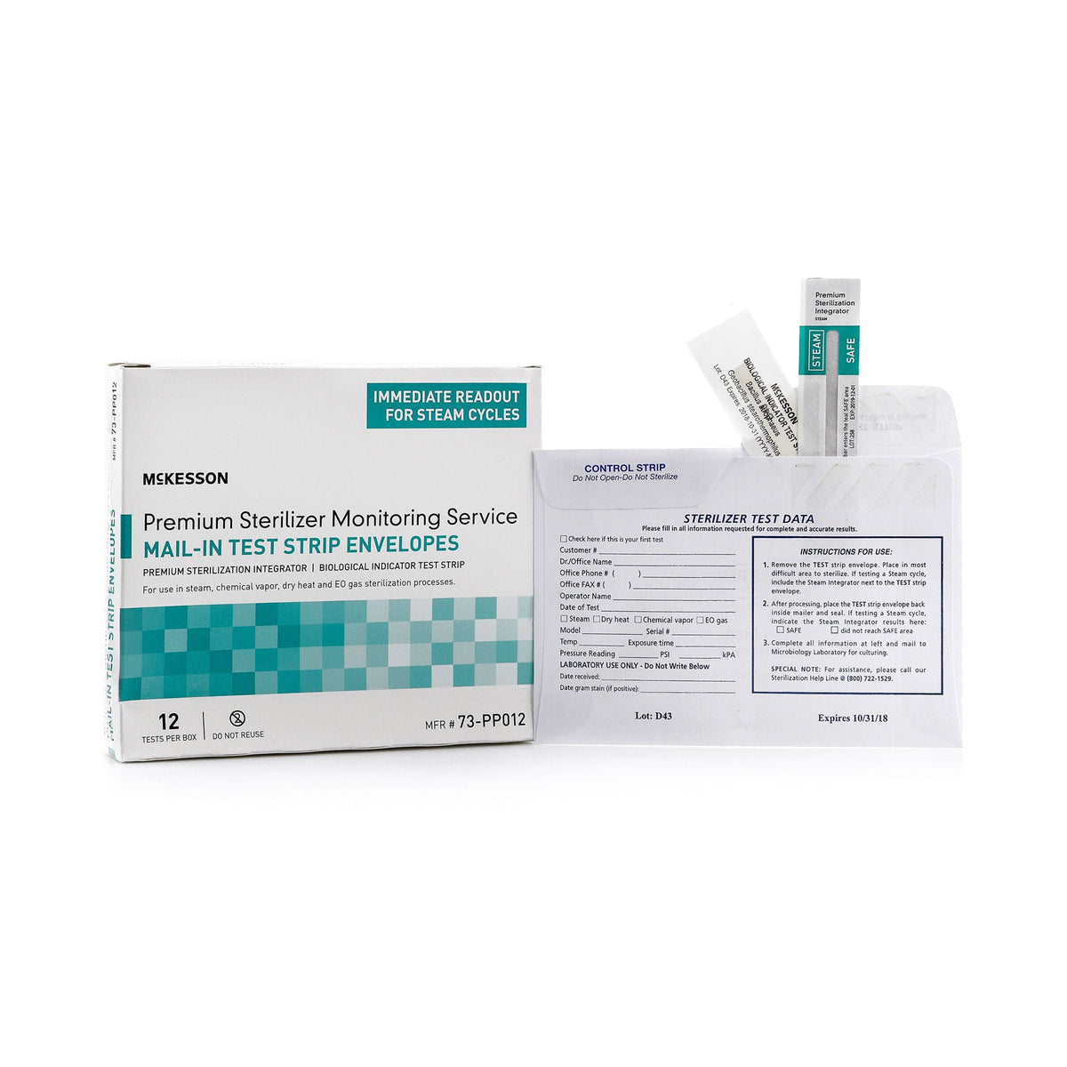 McKesson Sterilizer Monitoring Mail-In Service, BX/1