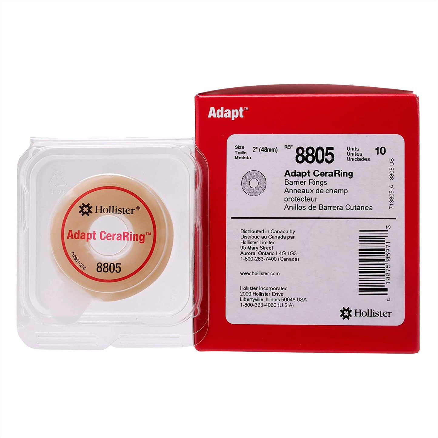 RING, OSTOMY BARR ADAPT CERARING PLUS FLAT 2" (10/BX)