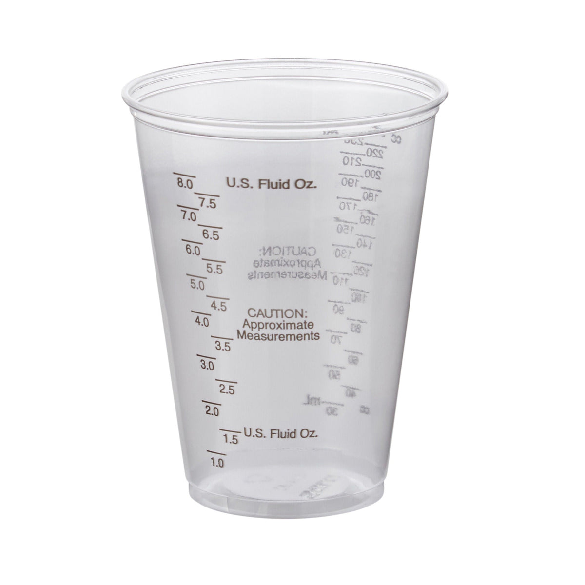 Solo Graduated Drinking Cup, Ultra Clear, 10 oz, Clear Plastic, Disposable, CS/1000