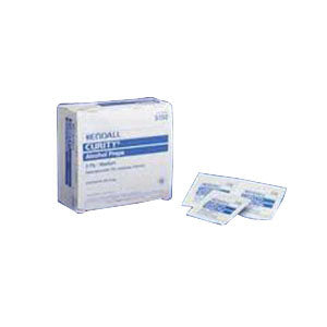 Webcol Alcohol Prep Pads, Large, 2-Ply, 200 Ct, BX/200