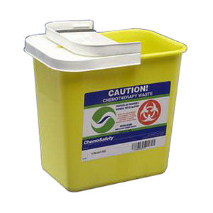 ChemoSafety Container with Hinged Lid 2 Gallon