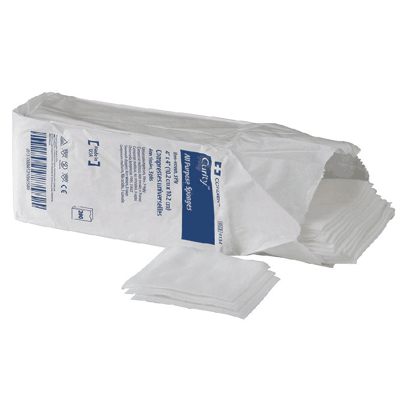 Curity All Purpose Non-Sterile Non-Woven Sponge 4" x 4", 4-Ply