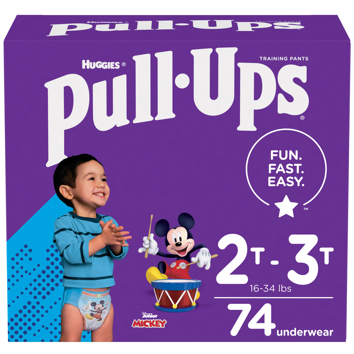 Pull-Ups Learning Designs Training Pants, Boy, 2T-3T, Giga Pack