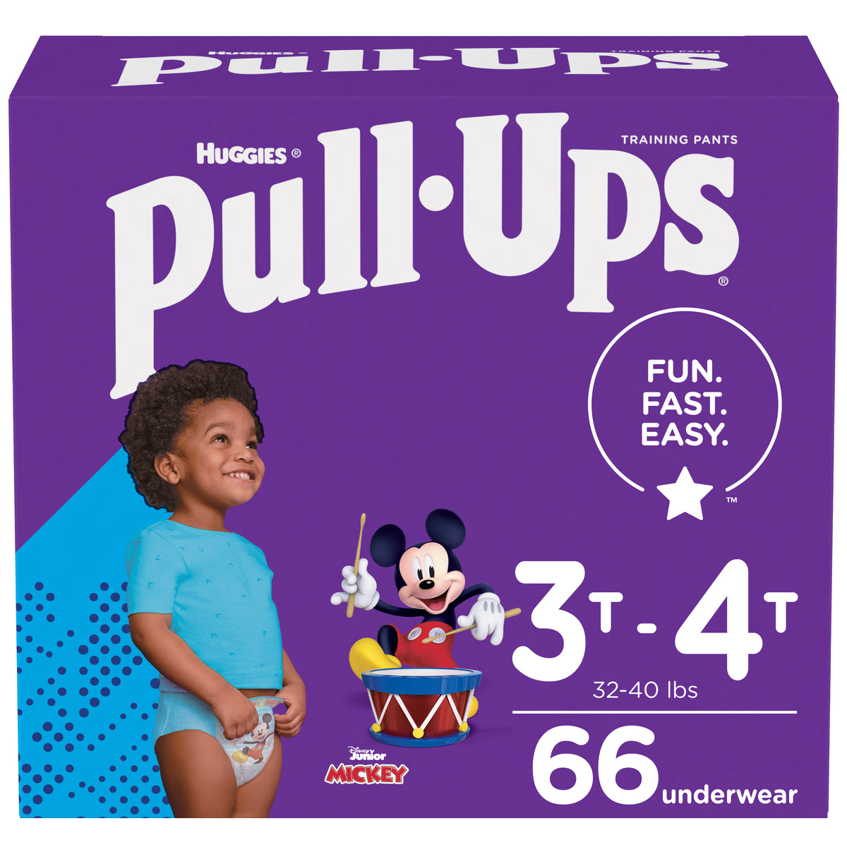 Pull-Ups Learning Designs Training Pants, Boy, 3T-4T, Giga Pack