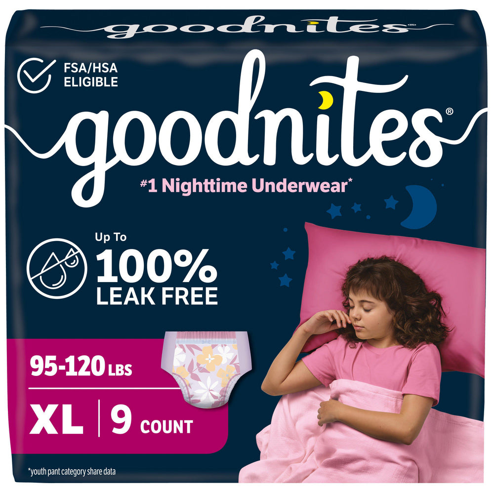 Goodnites Jumbo Pack Youthpant, Girl, Size 6 - REPLACES 6953382