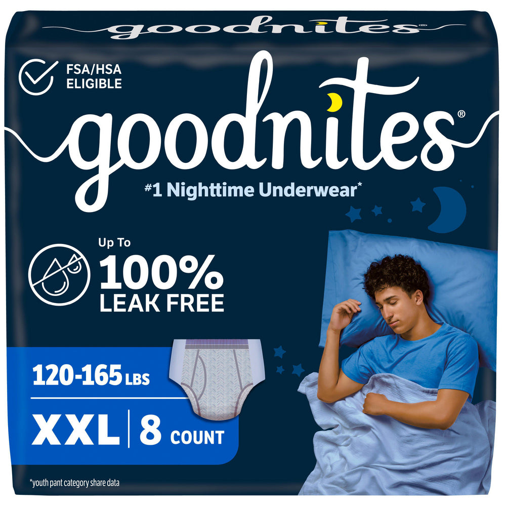 GOODNITES Jumbo Pack Youthpant, Boy, XXL, Size 7
