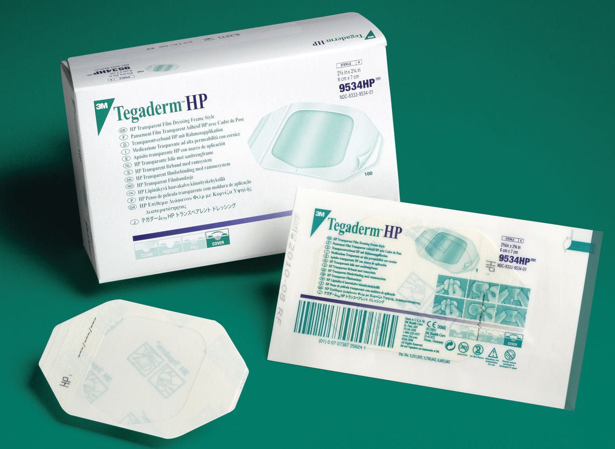 3M™ Tegaderm™ HP Transparent Film Dressing, 4 x 4¾ Inch Oval, CS/200