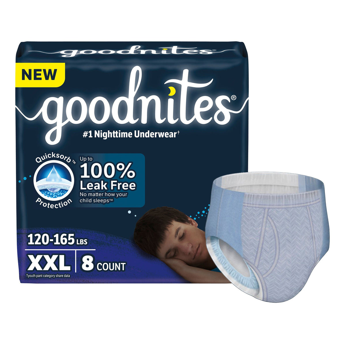 GoodNites® Nighttime Underwear for Boys, 2X-Large, CS/32