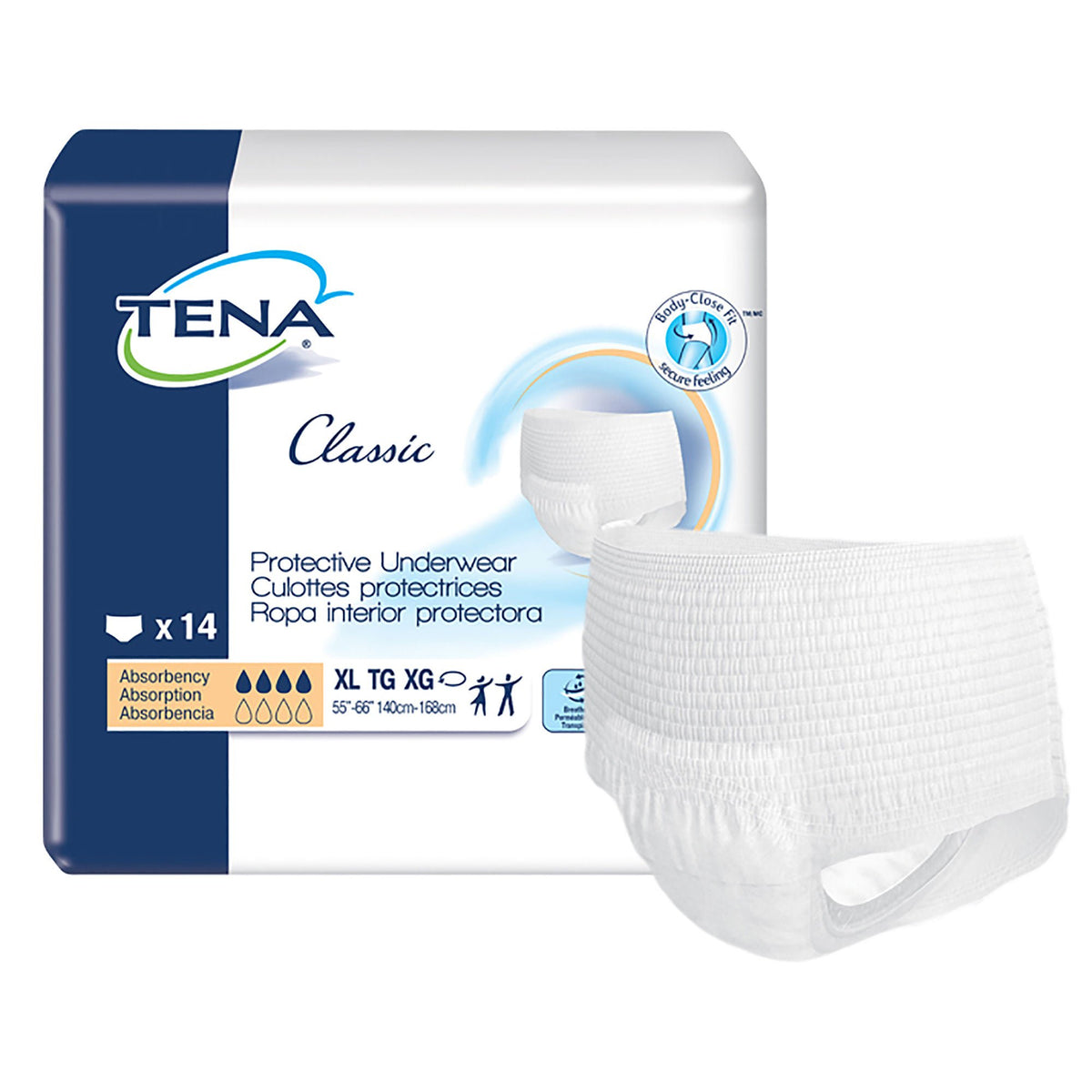 Tena® Classic Absorbent Underwear, Extra Large, PK/14