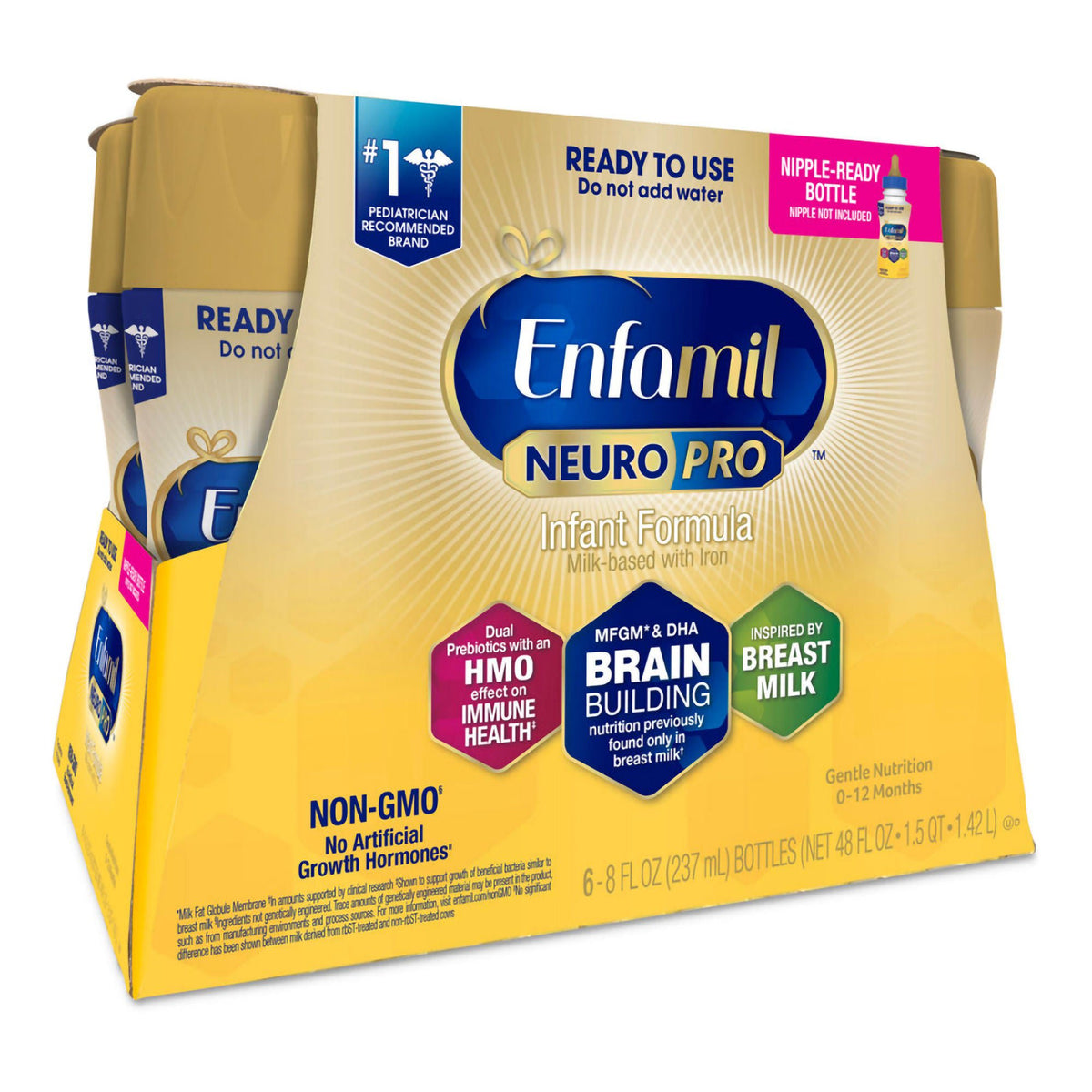 Enfamil NeuroPro™ Infant Formula, 8-ounce bottle, CT/6