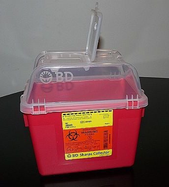 BD™ Multi-purpose Sharps Container, 10-3/10 x 11-3/10 x 6-4/5 Inch, EA/1